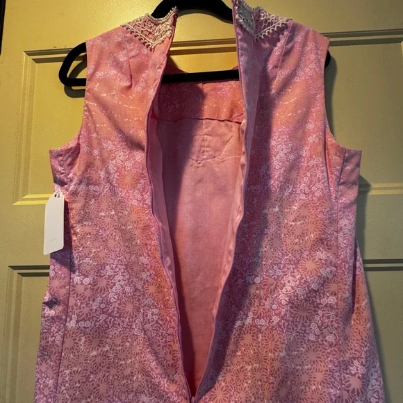 The Lilly Vintage Lilly Pulitzer Pink & White Floral Maxi Dress - Picture 6 of 9